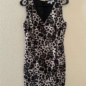 Animal Print Sleeveless Dress